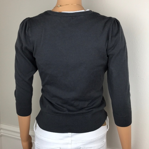 Women’s Crew Neck Three Quarter Sleeve Cardigan XS - Picture 3 of 7